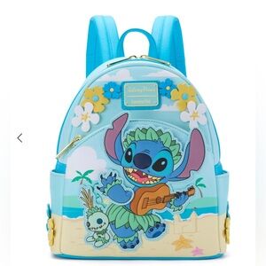 Loungefly Disney Parks Stitch and Scrump Lilo and Stitch Mini Backpack